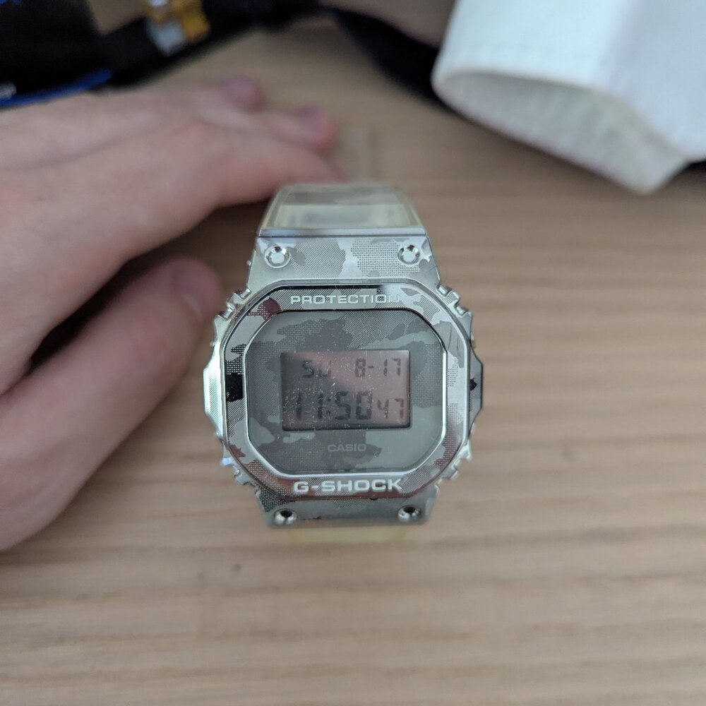 Casio G Shock Clear Camo Digital Watch